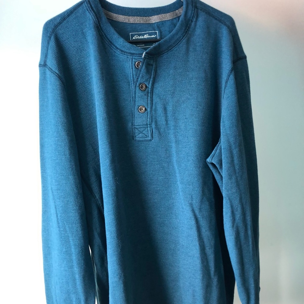 Eddie Bauer, mini waffle thermal shirt.